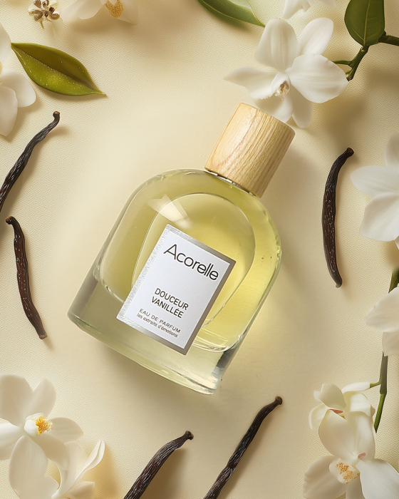 Apa parfum BIO Doucer Vanillee(calmant), cu uleiuri esentiale de ylang ylang si benzoina Acorelle [5]