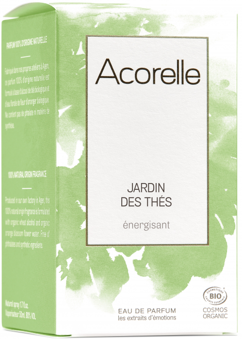 Apa parfum BIO Jardin des Thes(energizant), cu uleiuri esentiale energizante de lamaie si galbanum Acorelle [3]