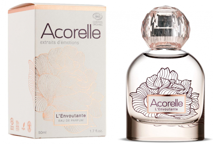 Apa parfum BIO L'Envoutante, cu uleiuri esentiale de lamaie, patchouli, lemn de cedru Acorelle [1]