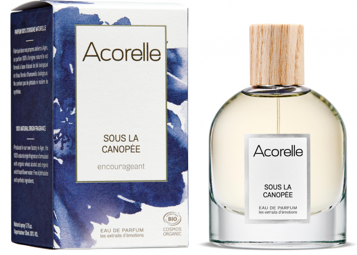 Apa parfum BIO Sous la Canopee(incurajator), cu uleiuri esentiale de bergamota, lamaie, lemn de cedru Acorelle [1]