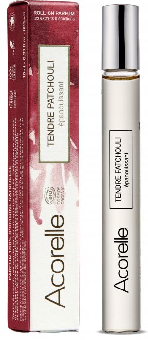 Apa parfum BIO Tendre Patchouli, cu ulei esential de cistus, patchouli, lemn cedru(roll on) Acorelle [1]