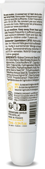 Balsam de buze BIO protector cu SPF 20 Acorelle [2]