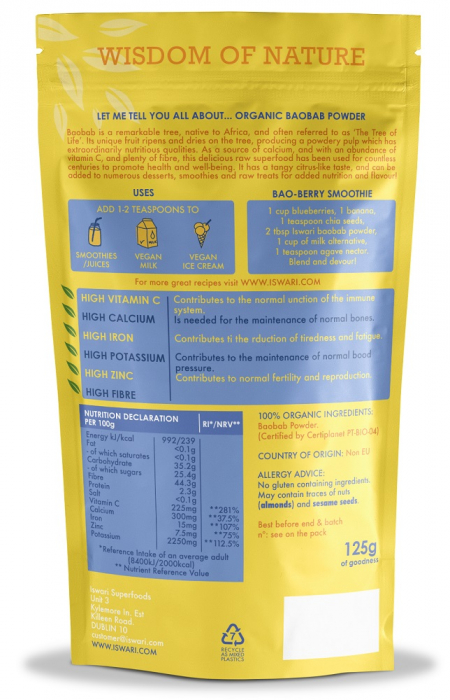 Baobab BIO sub forma de pulbere Iswari [2]