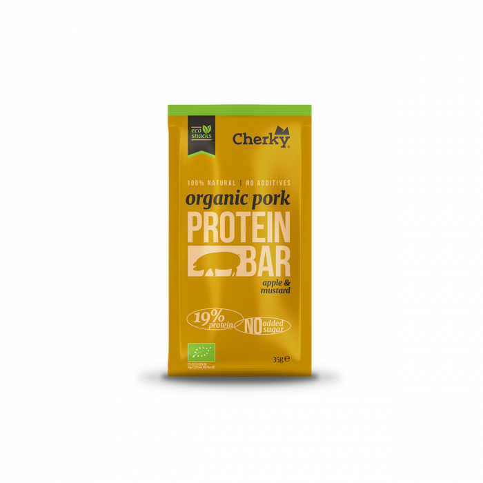 Baton BIO din carne de porc iberic, mar si mustar(19% proteine) Cherky [3]