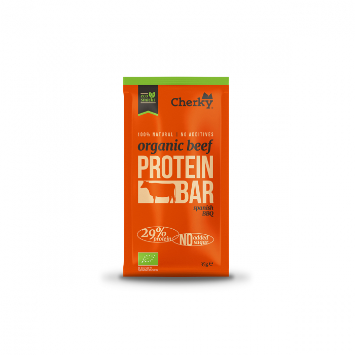 Baton BIO din carne de vita si sos barbeque(29% proteine) Cherky [3]