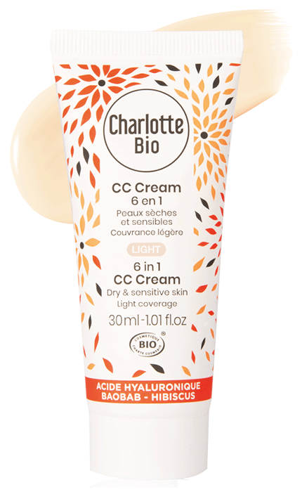 CC cream BIO 6 in 1 Light(piele uscata si sensibila), cu acid hialuronic si baobab Charlotte Bio