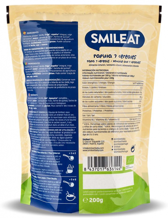 Cereale BIO cu 7 Super Cereale, +6 luni Smileat [2]