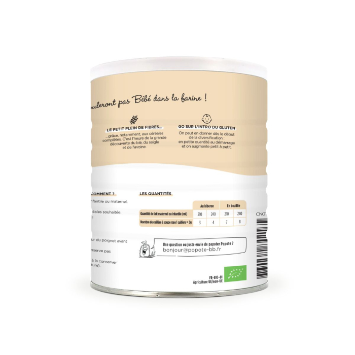 Cereale BIO pentru copii din grau, ovaz si secara, +6 luni Popote [4]