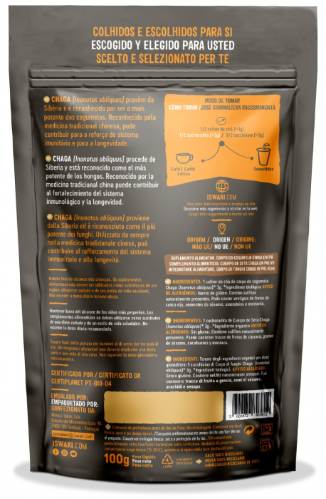Chaga BIO, sub forma de pulbere Iswari [2]