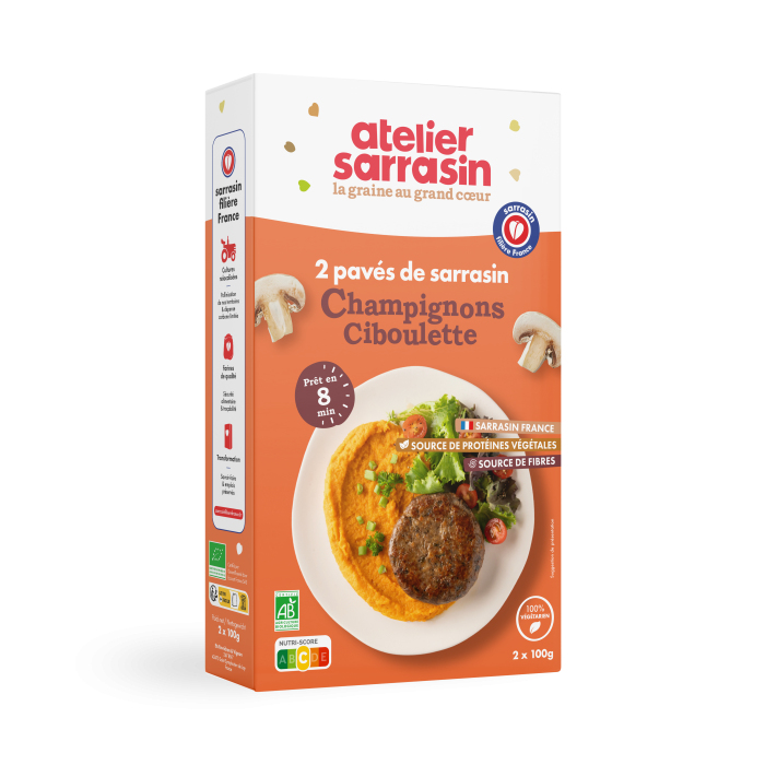 Chiftele vegetale BIO din hrisca cu ciuperci si arpagic Atelier Sarrasin [2]