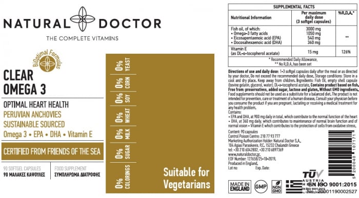 CLEAR OMEGA 3 sanatatea inimii Natural Doctor [2]