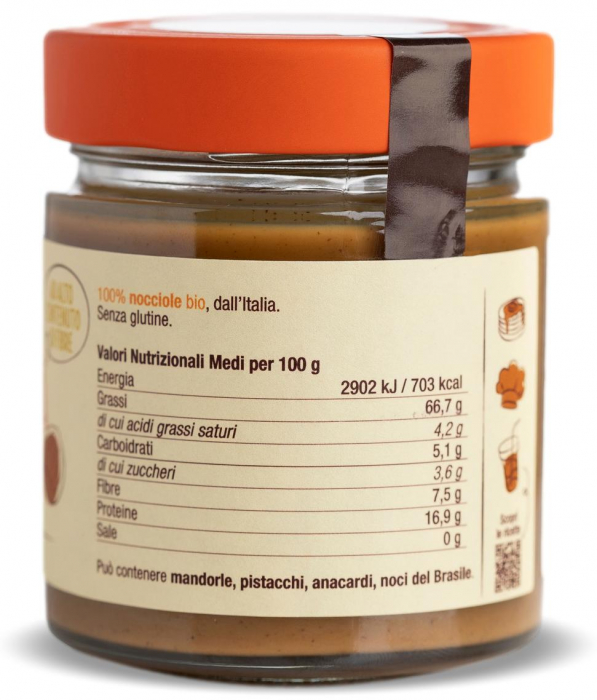 Crema BIO de alune de padure prajite 100% Damiano [3]