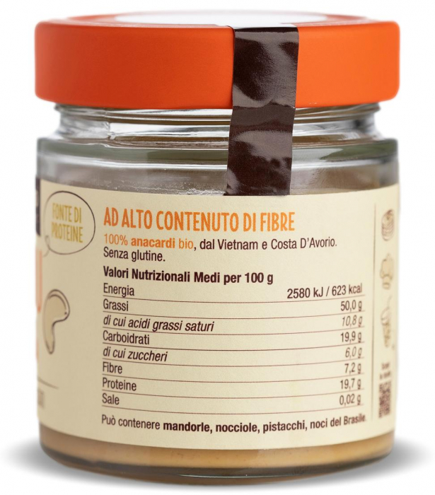 Crema BIO de caju prajit 100% Damiano [3]