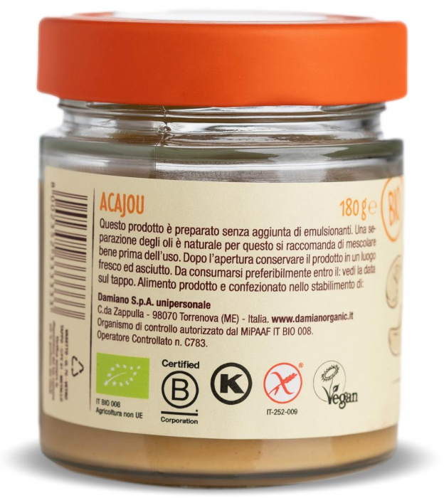 Crema BIO de caju prajit 100% Damiano [2]