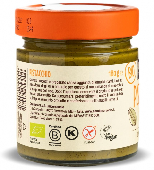 Crema BIO de fistic prajit 100% Damiano [2]