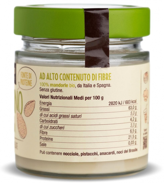 Crema BIO de migdale crude decojite 100% Damiano [3]