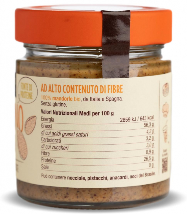 Crema BIO de migdale prajite 100% Damiano [3]