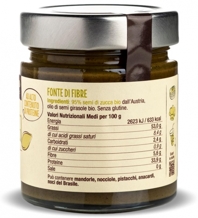Crema BIO de seminte de dovleac 95% Damiano [3]
