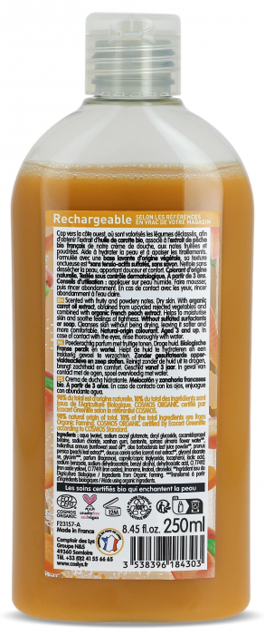 Crema de dus BIO hidratanta, cu piersici si morcovi Coslys [2]