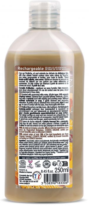 Crema de dus BIO relaxanta, cu castane si caramel Coslys [2]