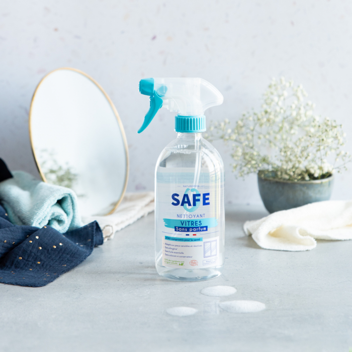 Detergent BIO pentru geamuri cu pulverizator, fara parfum, fara alergeni Safe [2]