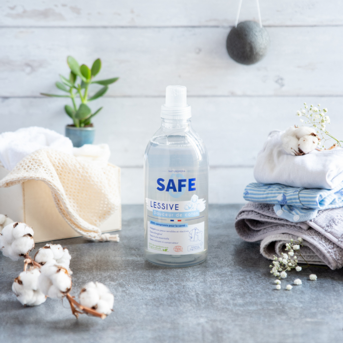 Detergent BIO pentru rufe, parfum proaspat de bumbac, fara alergeni Safe [2]