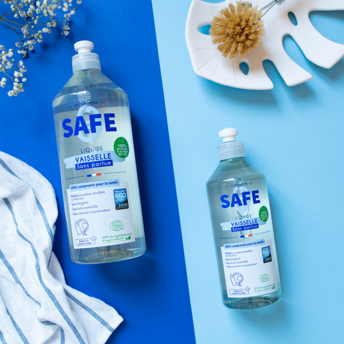 Detergent BIO pentru vase, fara parfum, fara alergeni(format mare) Safe [4]