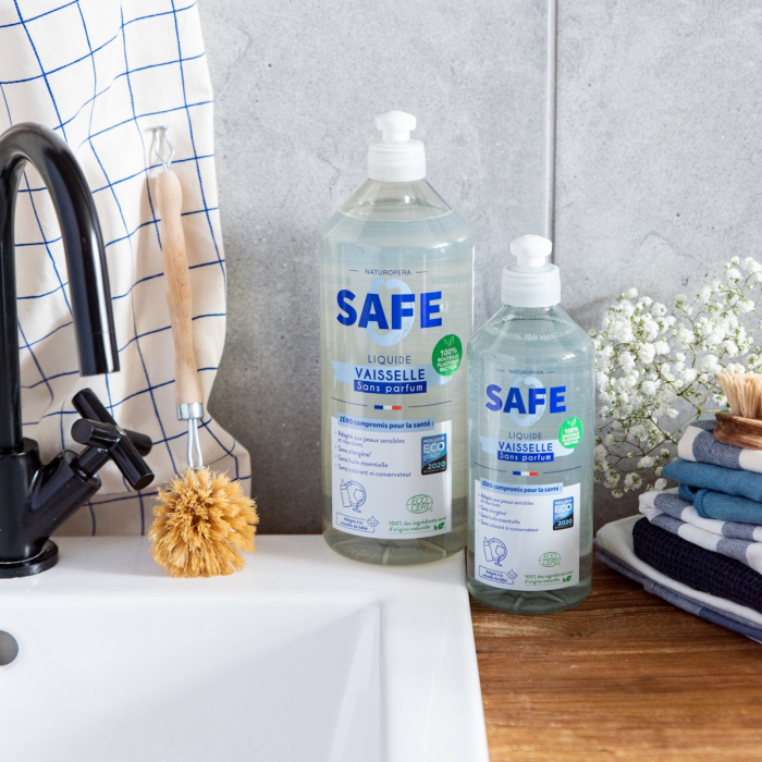 Detergent BIO pentru vase, fara parfum, fara alergeni(format mare) Safe [3]