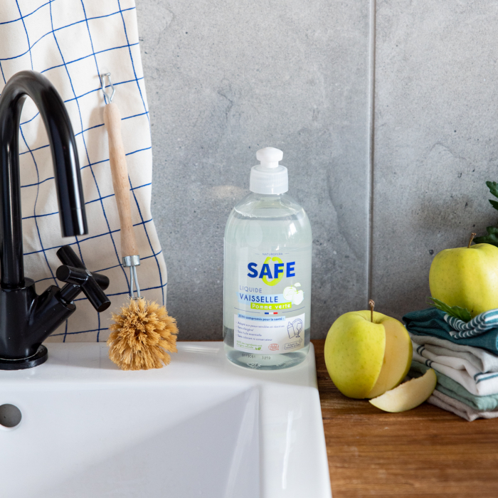 Detergent BIO pentru vase, parfum mere verzi, fara alergeni Safe [2]