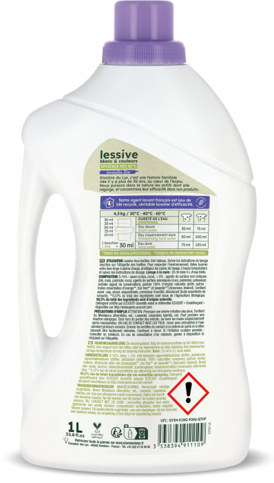 Detergent BIO rufe albe si colorate, parfum lavanda Etamine [2]