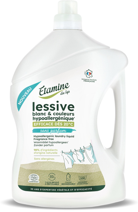 Detergent BIO rufe hipoalergenic, fara parfum(format mare 3L) Etamine du Lys [1]