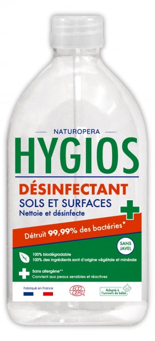 Dezinfectant BIO pardoseli si suprafete universale, parfum eucalipt, fara alergeni Hygios [1]