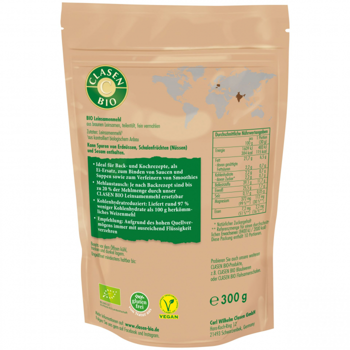 Faina din seminte de in fara gluten BIO Clasen Bio [3]