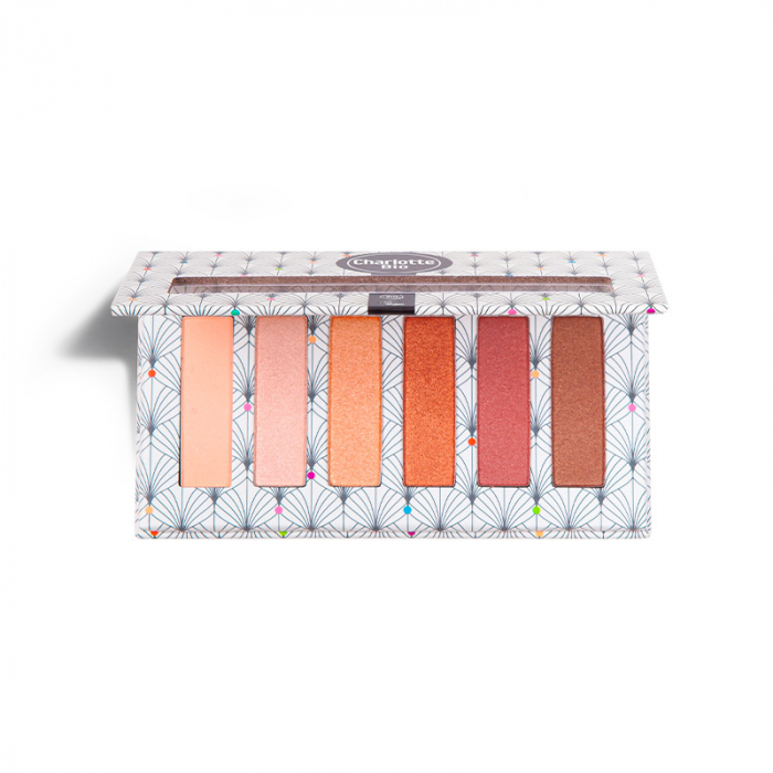 Fard BIO pleoape, paleta 6 culori Essentials, cu seminte de jojoba si extract magnolie Charlotte Bio [6]