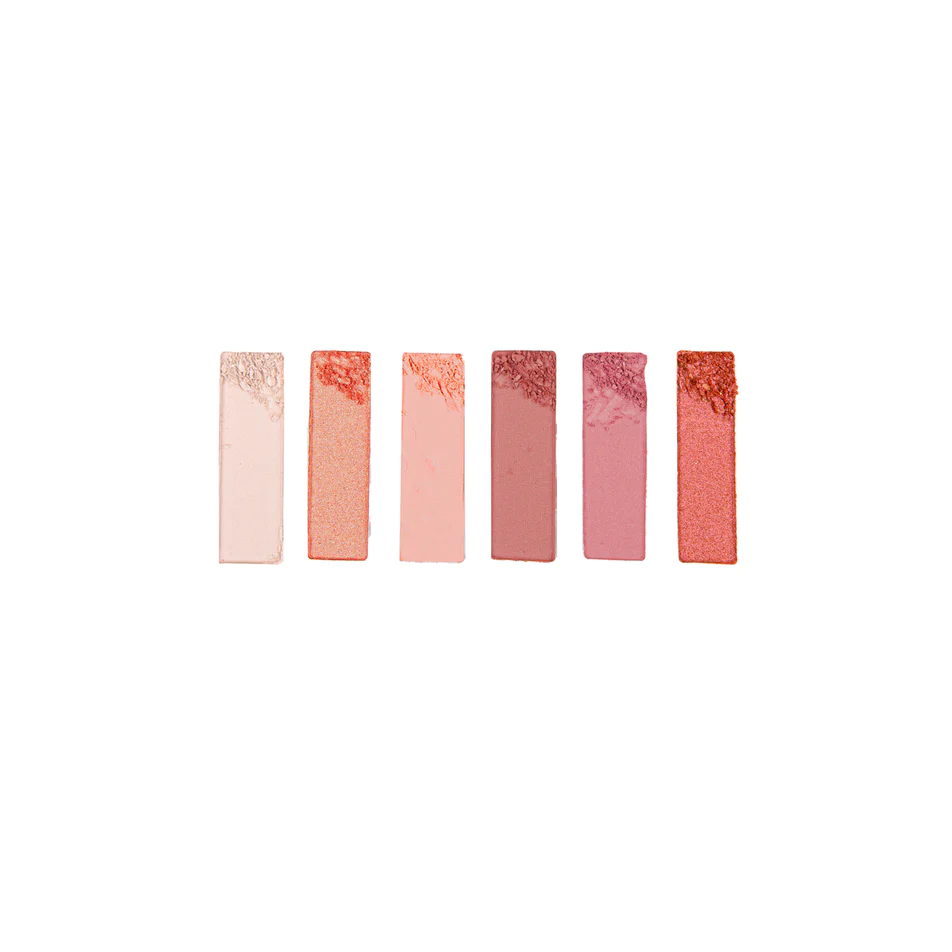 Fard BIO pleoape, paleta 6 culori Pink Vibes, cu seminte de jojoba si extract magnolie Charlotte Bio [3]