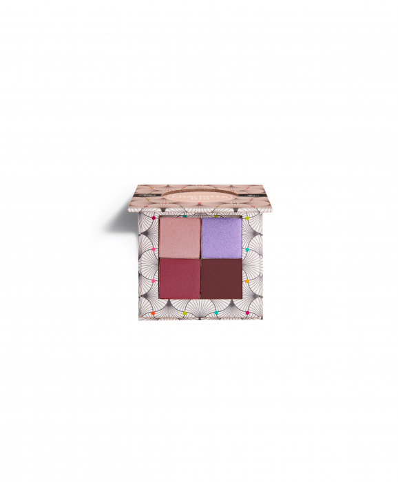 Fard BIO pleoape, paleta 4 culori Luxury, cu acid hialuronic si extract castravete Charlotte Bio [4]