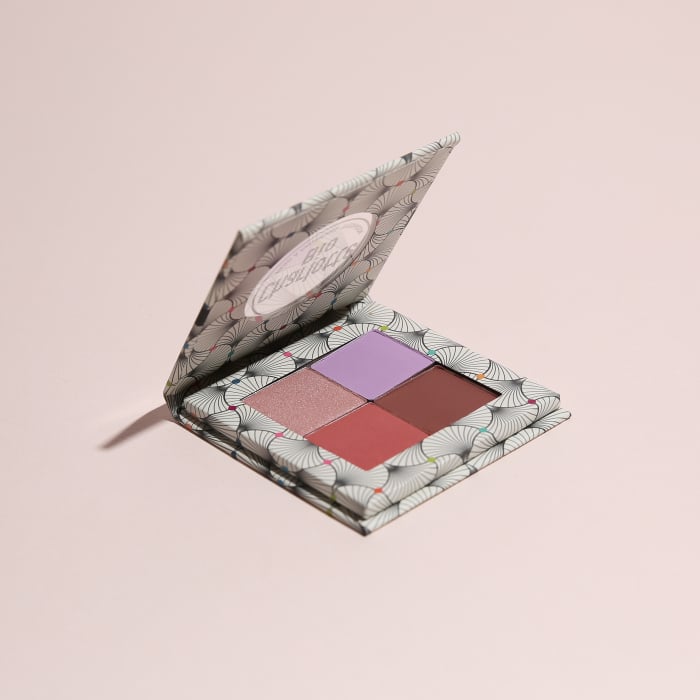 Fard BIO pleoape, paleta 4 culori Luxury, cu acid hialuronic si extract castravete Charlotte Bio [3]