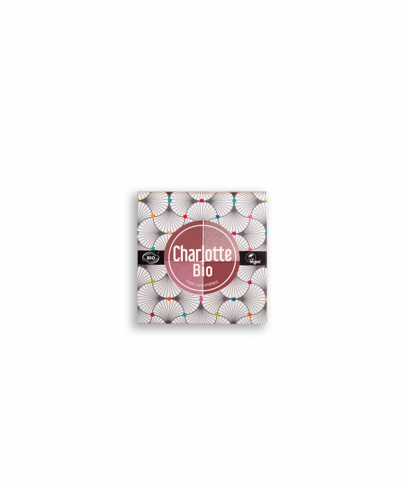 Fard BIO pleoape, paleta 4 culori Roz, cu acid hialuronic si extract castravete Charlotte Bio [5]
