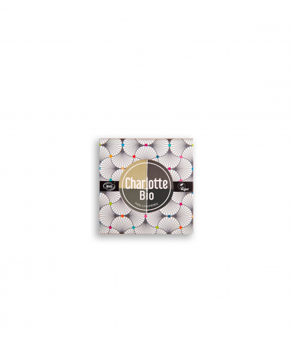 Fard BIO pleoape, paleta 4 culori Smokey, cu acid hialuronic si extract castravete Charlotte Bio [5]