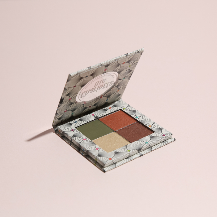 Fard BIO pleoape, paleta 4 culori Vegetal, cu acid hialuronic si extract castravete Charlotte Bio [3]