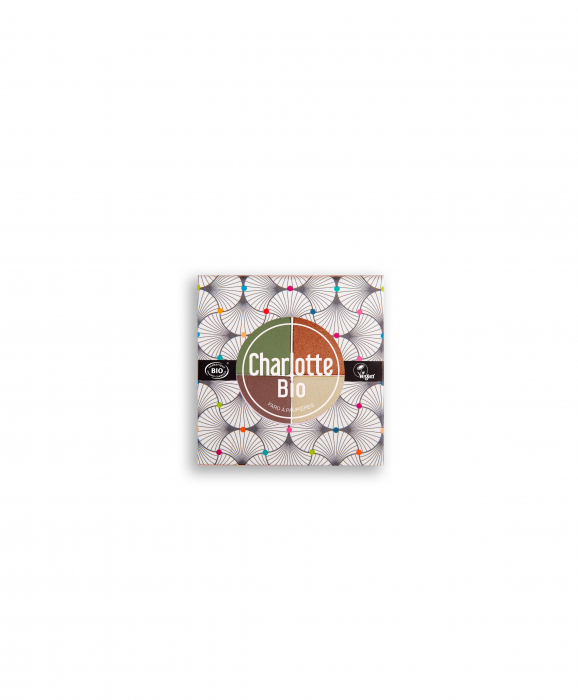 Fard BIO pleoape, paleta 4 culori Vegetal, cu acid hialuronic si extract castravete Charlotte Bio [5]