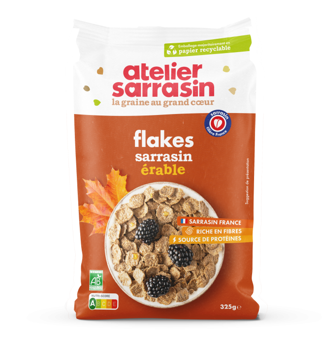 Fulgi de hrisca BIO cu sirop de artar Atelier Sarrasin [2]