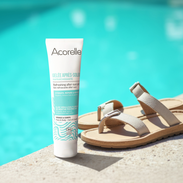 Gel BIO racoritor, dupa expunere la soare, fata si corp, cu aloe vera si menta Acorelle [5]