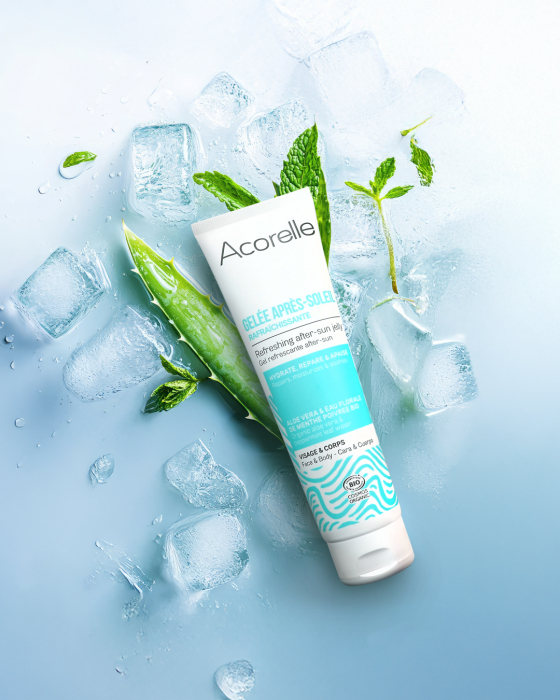 Gel BIO racoritor, dupa expunere la soare, fata si corp, cu aloe vera si menta Acorelle [2]