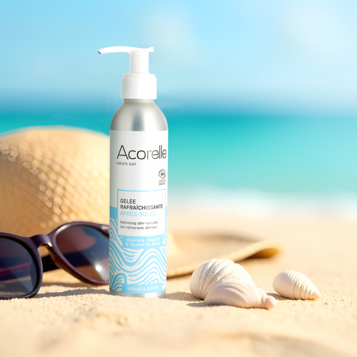 Gel BIO racoritor, dupa expunere la soare, fata si corp, cu aloe vera si menta(format mare) Acorelle [3]