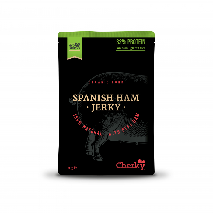 Gustare BIO din carne de porc si sunca Serrano(32% proteine) Cherky [3]
