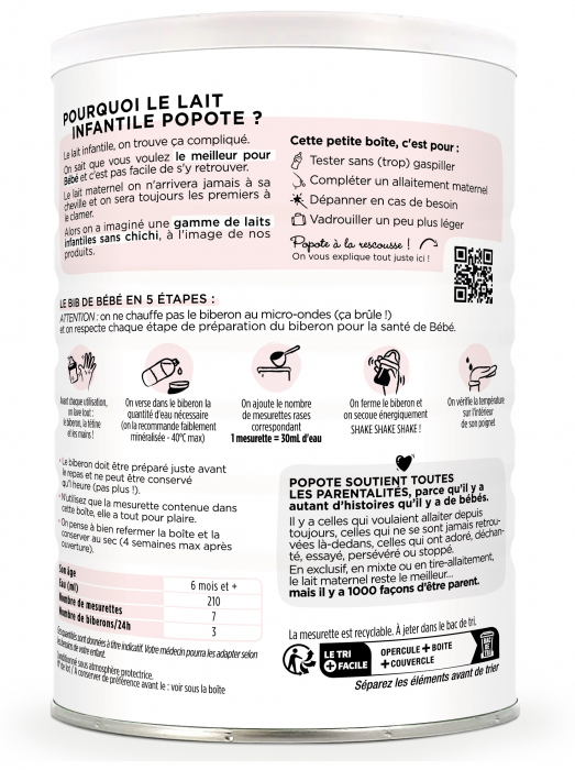 Lapte praf BIO continuare(Etapa 2), 6-12 luni Popote [3]