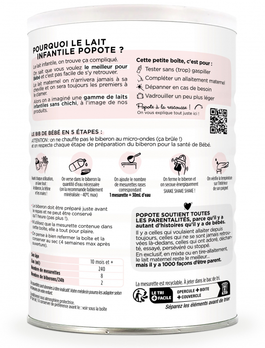 Lapte praf BIO pentru copii(Etapa 3), +10 luni Popote [3]