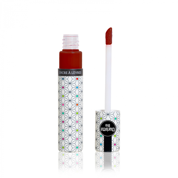 Luciu BIO buze Rouge Grenat, cu ulei ricin, ceara candelilla si extract magnolie Charlotte Bio [4]