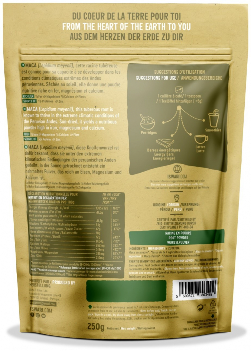 Maca BIO sub forma de pulbere Iswari [2]